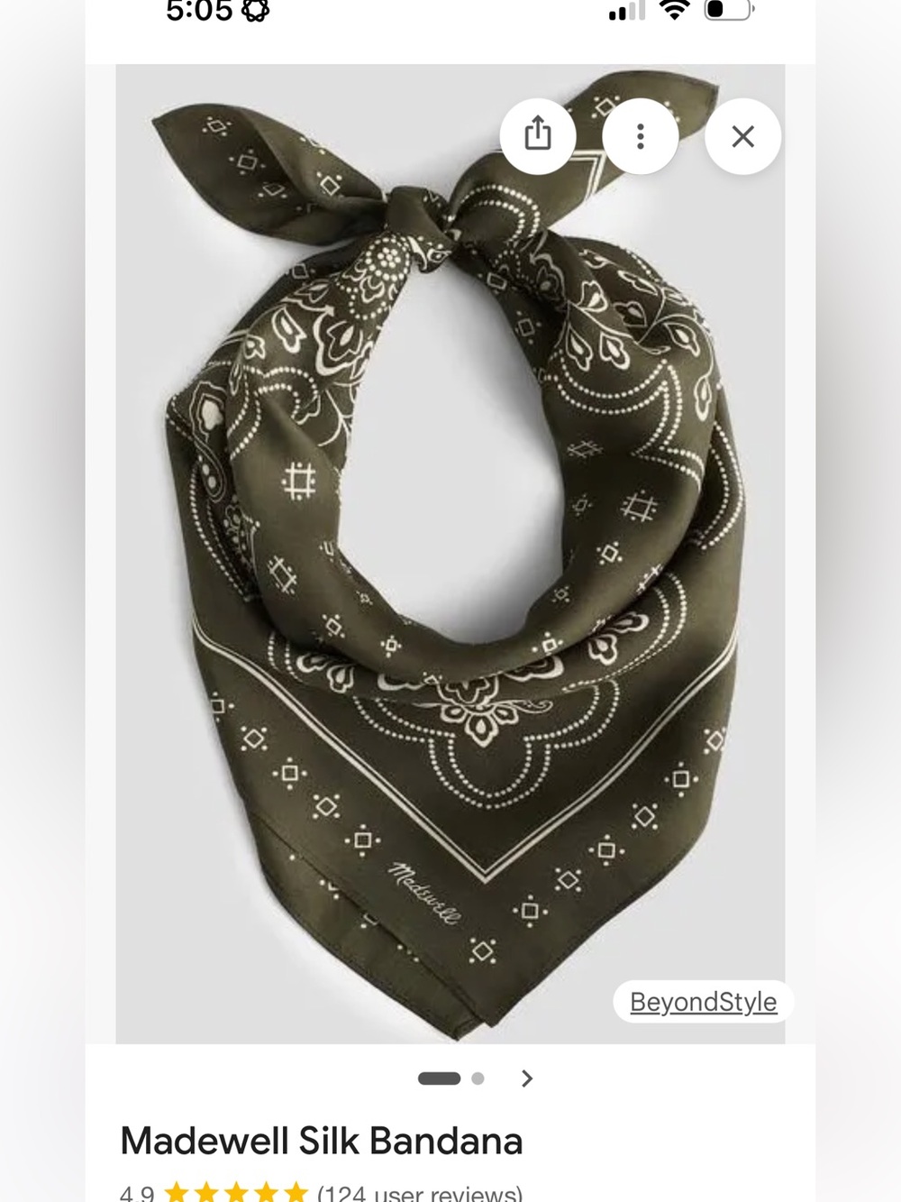 Madewell Medium silk bandana